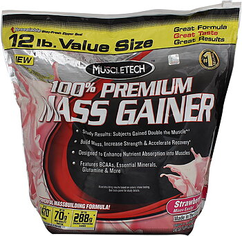 MuscleTech 100% Premium Mass Gainer, 5,5kg. Strawberry