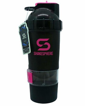 ShakeSphere Shaker, 700ml. Svart & Rosa