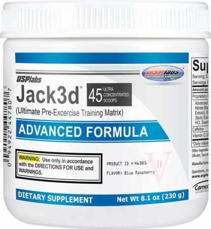 USP Labs Jack3d Advanced, 248g. Blue Raspberry