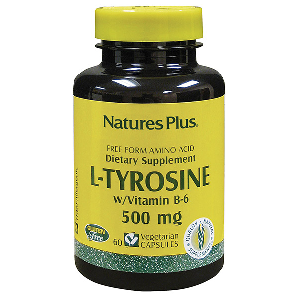 Nature's Plus Tyrosin,500mg. 60 kapsl.