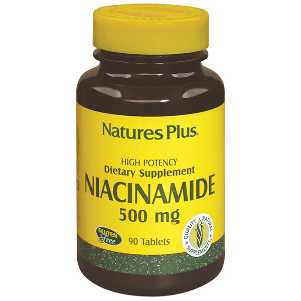 Nature's Plus Niacin, 500mg. 90 tabl.