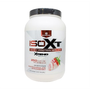 Scivation ISO XT Whey Protein Isolate, 900g. Strawberry White Chocolate