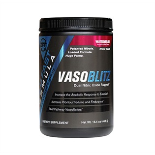 Build Fast Formula VASO BLITZ, 465g. Blue Raspberry