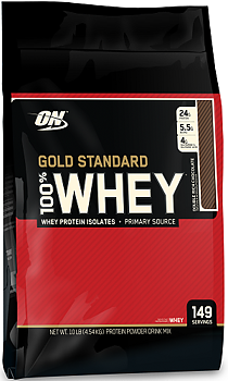 Optimum Nutrition 100% Whey Gold Standard, 4,53kg. Double Rich Chocolate