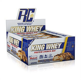 Ronnie Coleman King Whey Protein Bar, 57g. Jordnötsmör 12 Pack
