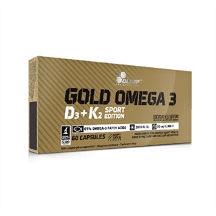 Olimp Sport Nutrition GOLD Omega 3 D3 + K2 Sport Edition, 60 kapsl.