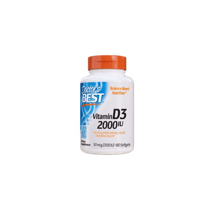 Doctor's Best Vitamin D3 2000IU, 180 kapsl.