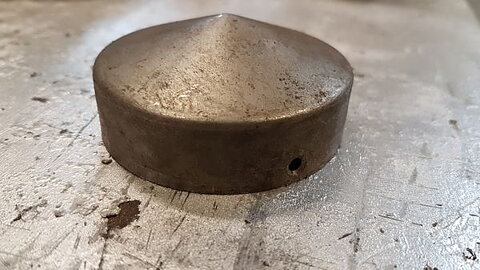 Topp rund 100mm, med hål