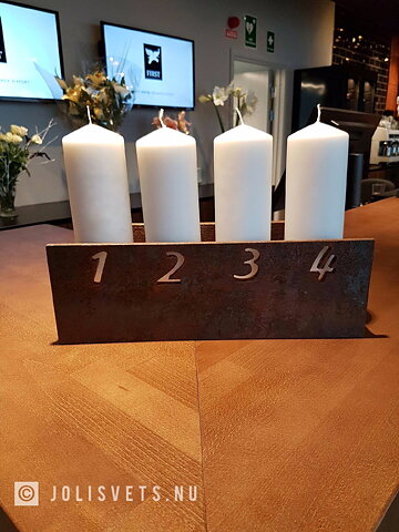 Adventsljusstake Blockljus