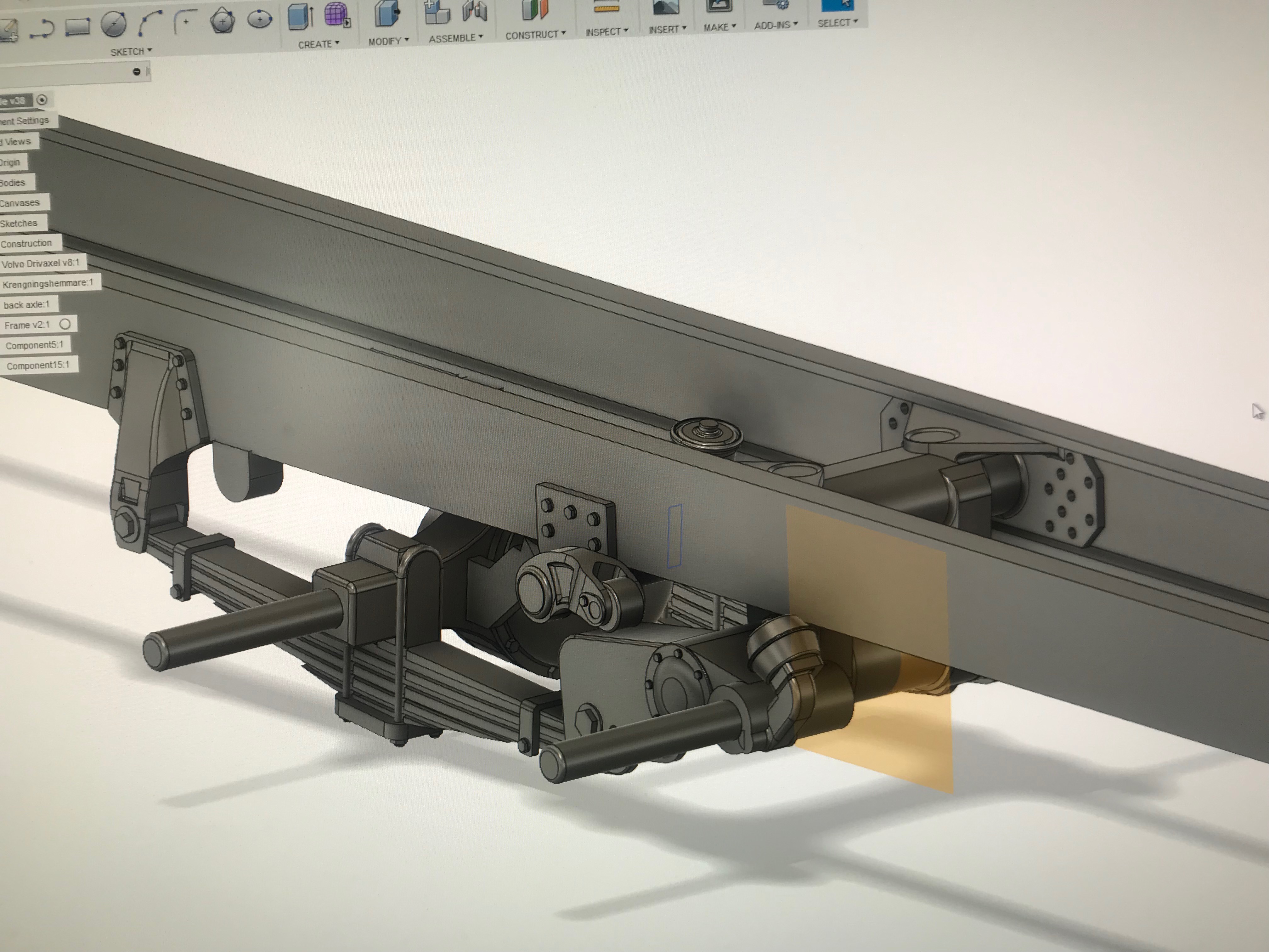 Volvo A-ride boggie axel kit - 2