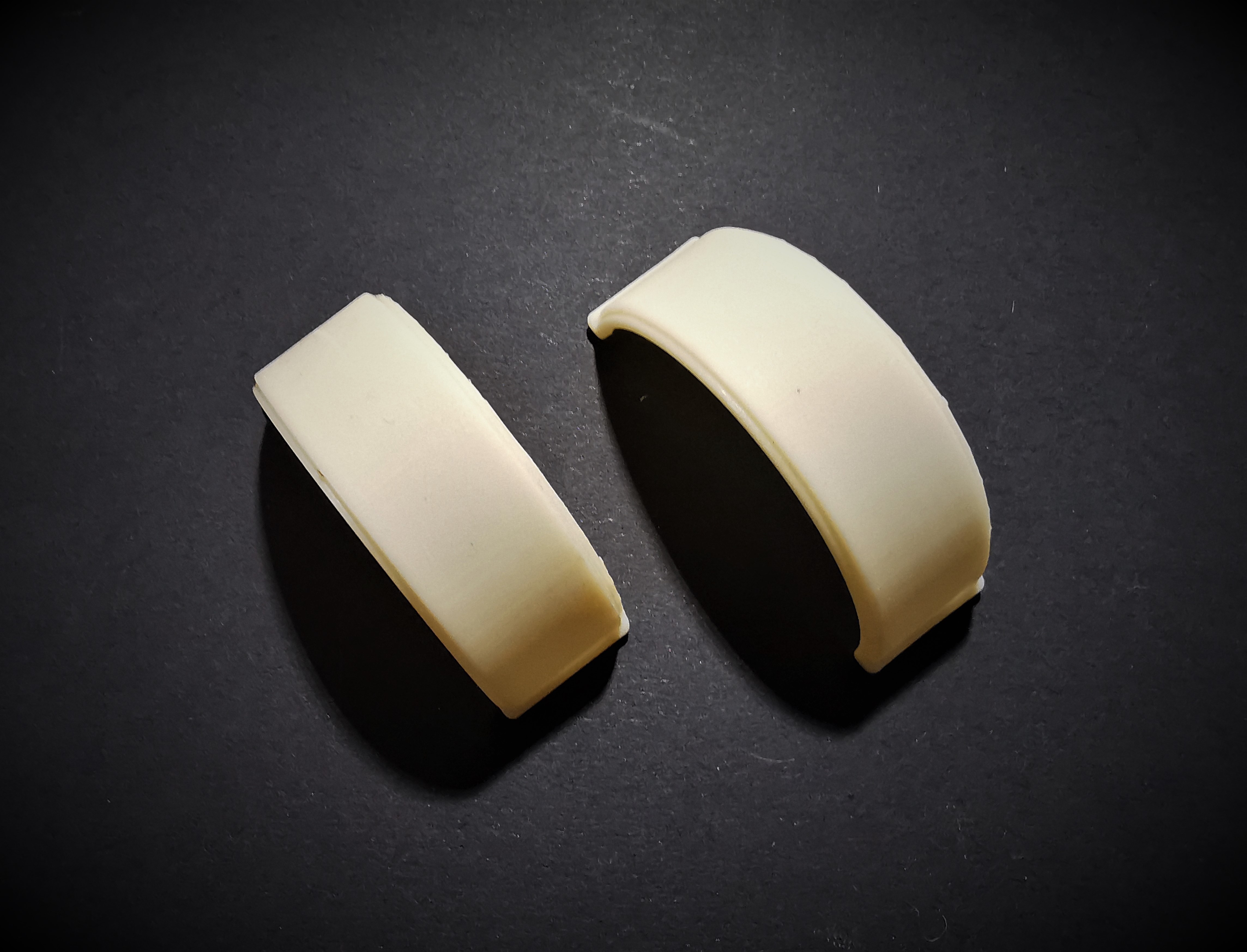 Supersingle fender made for trailers 2-pack resin 1:24