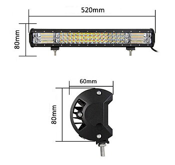 LED RAMP 7D, RAK 20" / 288*