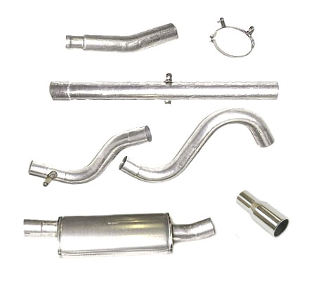 SPORTAVGASSYSTEM 3" ALU  Superflow 1 dämpare , (ej framrör) SAAB 900 II /9-3 I