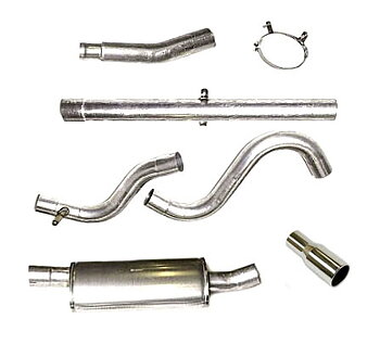 SPORTAVGASSYSTEM 3" Rostfritt  Superflow 1 dämpare , (ej framrör) SAAB 900 II /9-3 I