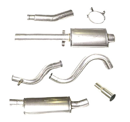SPORTAVGASSYSTEM 3" ALU  Superflow 2 dämpare , (ej framrör) SAAB 900 II /9-3 I