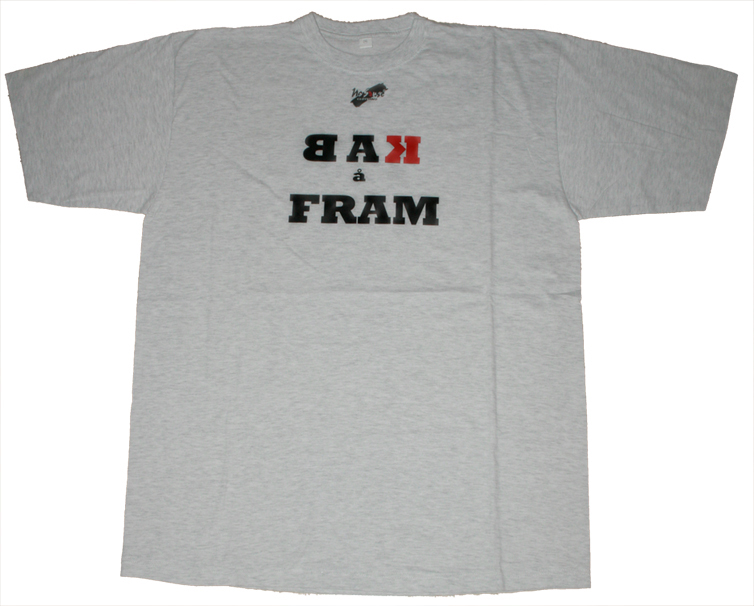 T-shirt No Sense  ljusgrå "Bak o fram" LAGERRENSNING 45%
