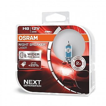 H8 OSRAM 12V NB +150% NEXT GENERATION 2-PACK