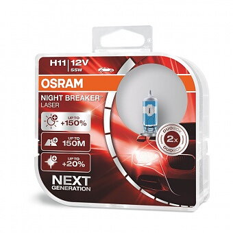 H11 OSRAM 12V NB 150%  NEXT GENERATION 2-PACK / OUTLET