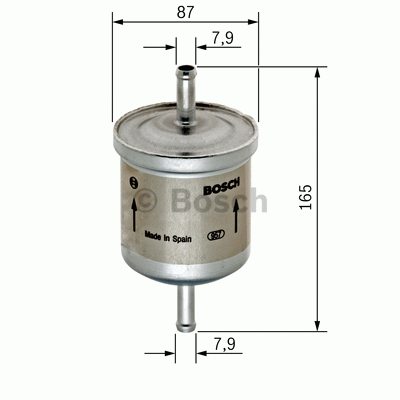 BRÄNSLEFILTER   fabr BOSCH  Volvo S-V40I / C70 I/ S60 I / V70 -XC70-II/ S80 I/ S-V90 I/ XC90 I- Bensin/Bifuel-motorer