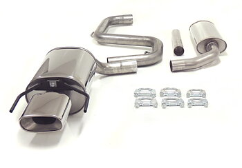 SPORT AVGASSYSTEM 2,5" SAAB 9-3 II, 1,8- 2,0T +  Aero - ovalt slutrör