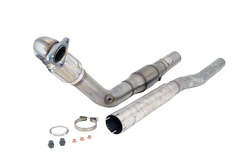 FRAMRÖR DOWNPIPE 3" ((konad anslutning) med KAT VOLVO 850-ser/C70 I/ V70 I / S70, Turbo 2WD  till 1998