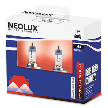 H4 NEOLUX Extra Light +150% /OUTLET