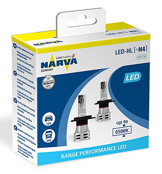 H4  NARVA  LED  Performance  -Konverteringssats  24W /  12V+24V  /Specialpris kortare tid