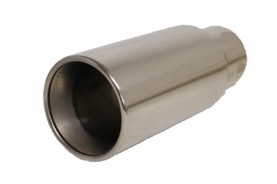 SLUTRÖR  100mm rostfritt  3" anslutning/ längd 25 cm