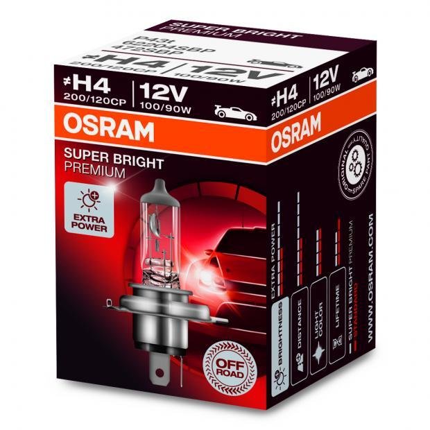 H4 OSRAM  SUPER BRIGHT100/90W  