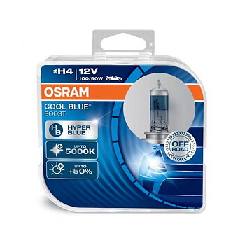 H4 OSRAM 12V COOL BLUE BOOST  100/90W 2-PACK