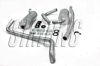SPORTAVGASSYSTEM 2,5" - (ej framrör)   VOLVO 140 67-73