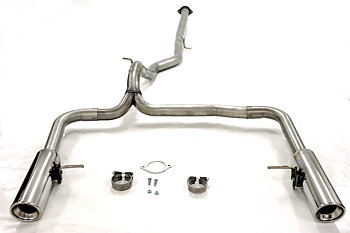 SPORT AVGASSYSTEM  VOLVO V70 III/XC70 III  D3-D4 /2WD, D4-D5 /AWD,  2007-,  Rak dragning , Ändrör 2x100mm