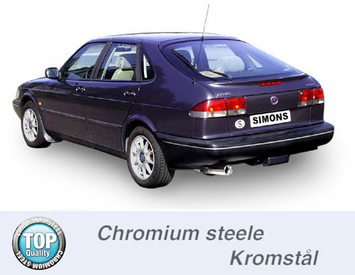 SPORTAVGASSYSTEM 2,5" SAAB 900 1994- - 3