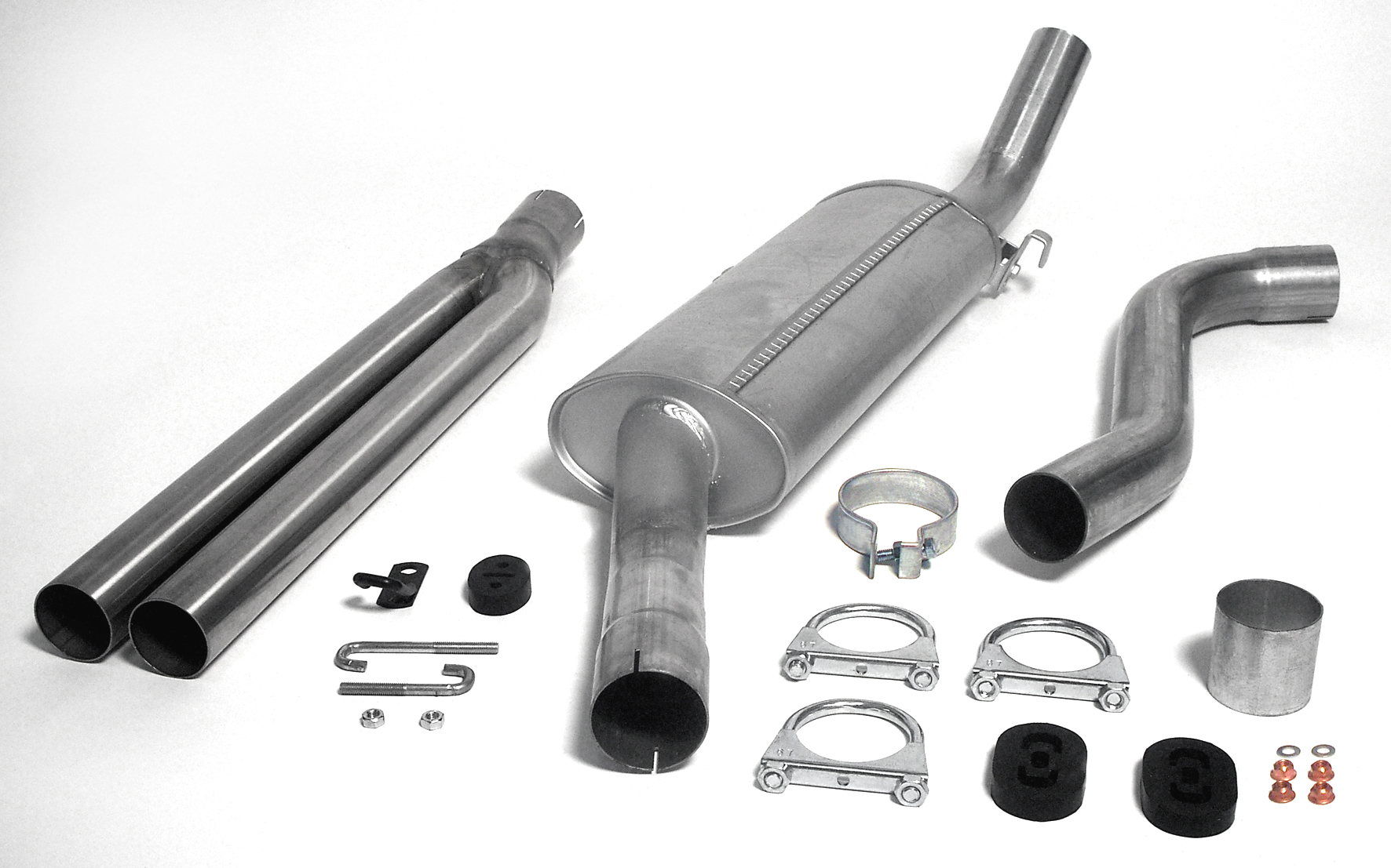 SPORTAVGASSYSTEM 2,5" SAAB 900 Turbo 1979-1988 slutrör 2x57