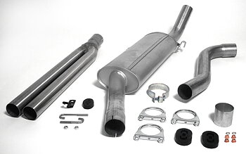 SPORTAVGASSYSTEM 2,5" SAAB 900 Turbo 1979-1988 slutrör 2x57