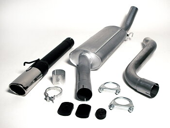 SPORTAVGASSYSTEM 2,5" SAAB 900 Turbo 1987-1993,  slutrör ovalt 70/90mm