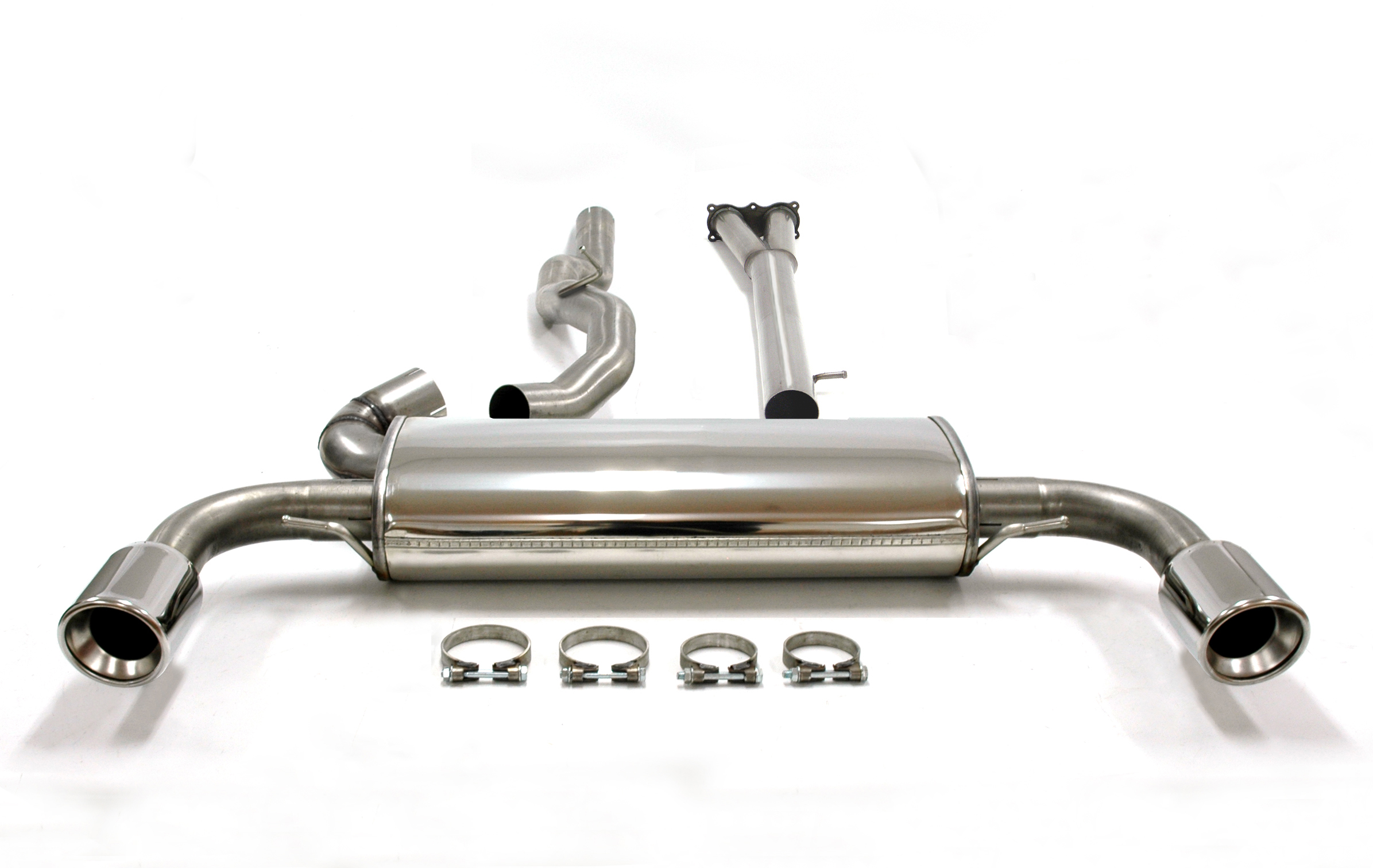 SPORT AVGASSYSTEM  VOLVO XC60  T6  med främre rör, Ändrör 2x100mm