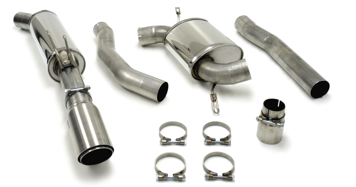 SPORTAVGASSYSTEM 3"Rostfritt - VOLVO 850-ser/C70 I/ V70 I /S70, Turbo,  Ändrör spec 1x100mm