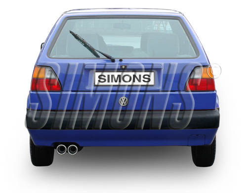 SPORTAVGASSYSTEM 2,5"  VW Golf 2  - 3