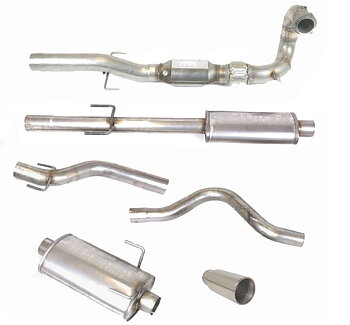 SPORTAVGASSYSTEM 3" ALU  med Framrör  Superflow SAAB 9-5 98-01/Aero 98-03