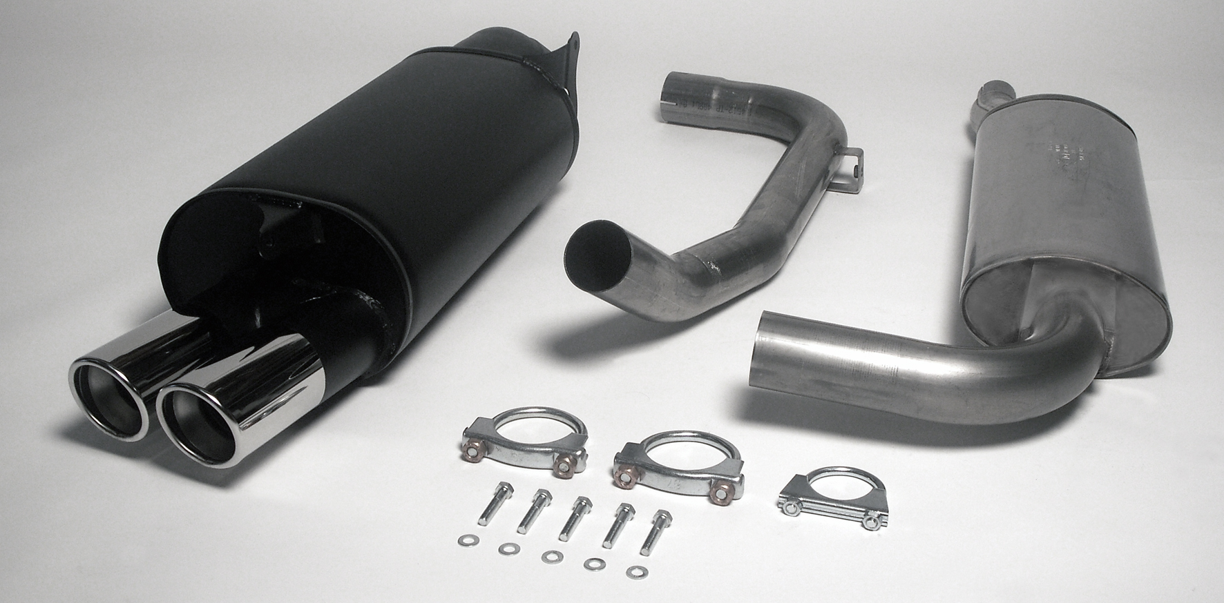 SPORT AVGASSYSTEM 2,5" VOLVO S/V40 II  turbo, Ändrör 2x80 mm  