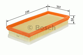 LUFTFILTER  "PREMIUM"  - rektangulärt  VOLVO  C30/ S-V-40II/ V50/ C70II  /FORD - Bensinmotorer