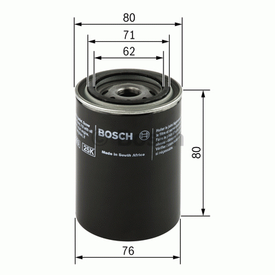 Oljefilter   "Premium"  Fabr  Bosch -Saab bensin/E85 motor