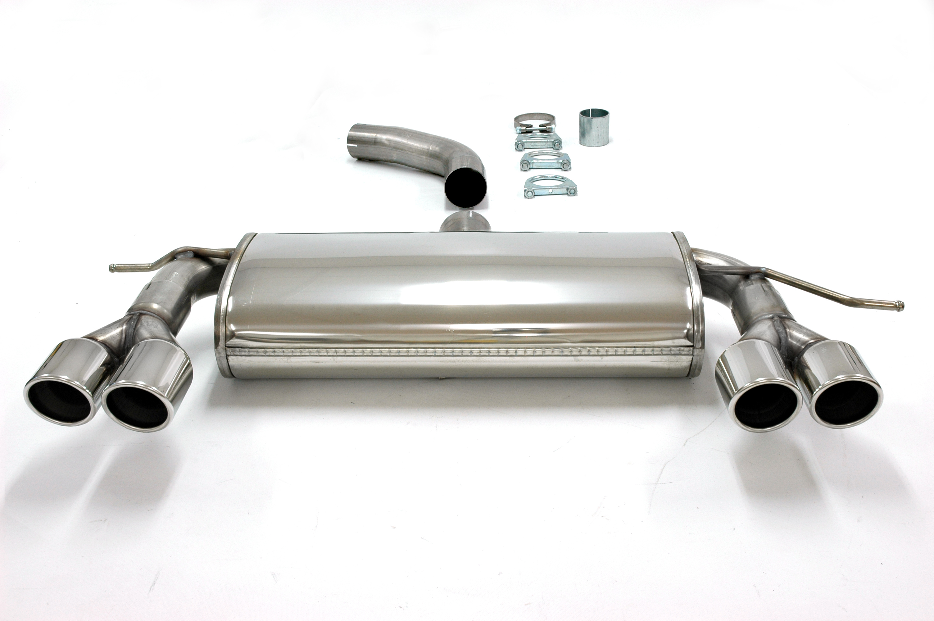 SPORTAVGAS BAKRE ljuddämpare  Audi A3 04- /VW Golf 5 / Golf 6  Duplex 2x 80 mm