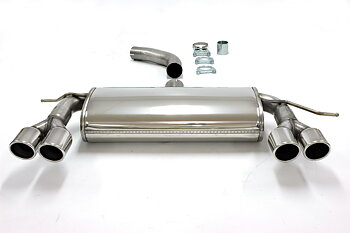 SPORTAVGAS BAKRE ljuddämpare  Audi A3 04- /VW Golf 5 / Golf 6  Duplex 2x 80 mm
