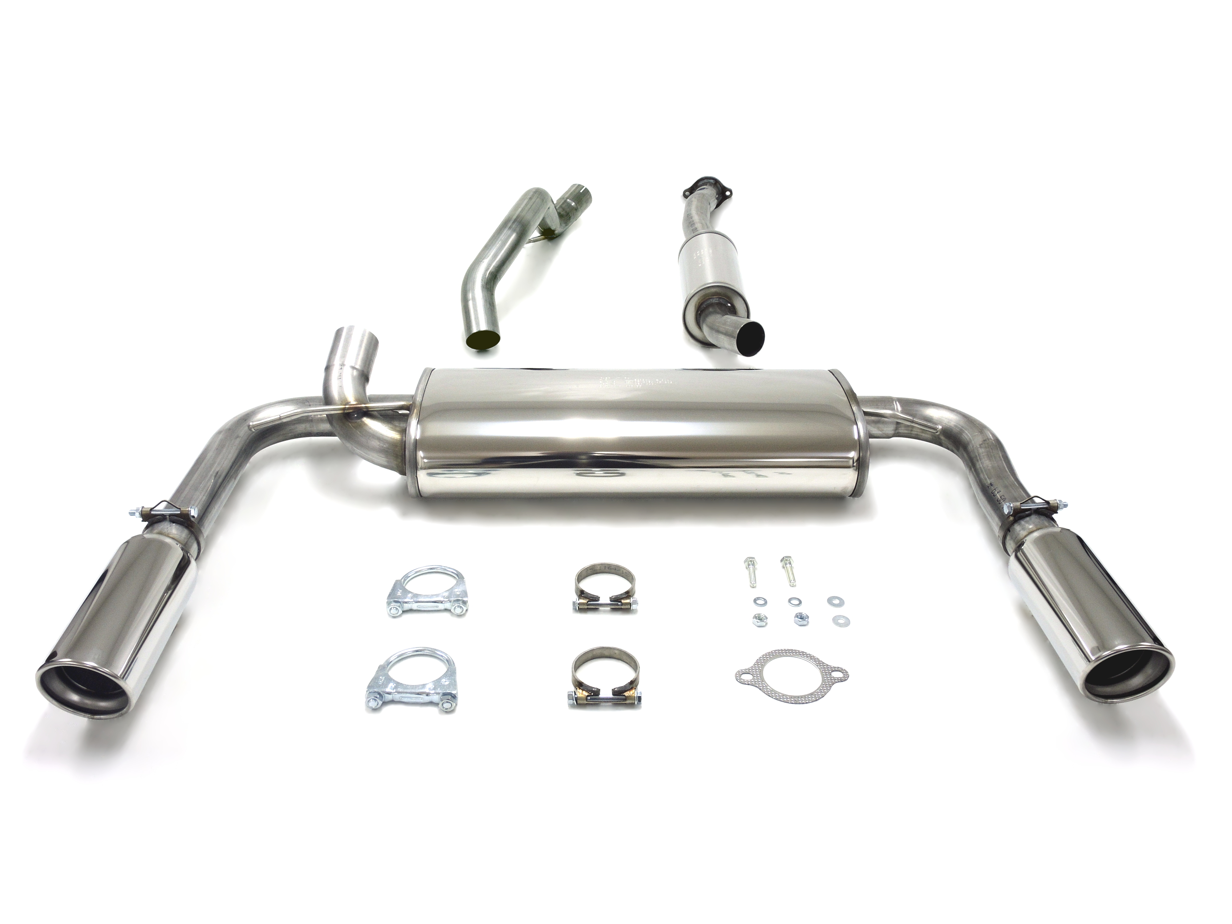 SPORT AVGASSYSTEM  2,5" - VOLVO S/V50 T5 AWD 2004- , Ändrör 2x100 mm