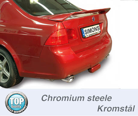 SPORTAVGASSYSTEM DUPLEX 2,5" SAAB 9-5 2006-2010 - "Duplex" - 3