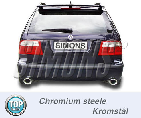 SPORTAVGASSYSTEM DUPLEX 2,5" SAAB 9-5 1998-2005 - "Duplex" - 3