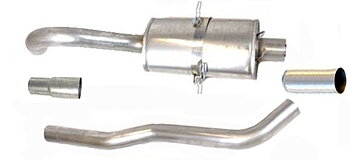 SPORTAVGASSYSTEM  3" ROSTFRITT  "halvsats" -. VOLVO 740 -940  m 1 ljudd