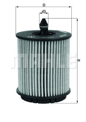 Oljefilter "Premium"   Fabr Mahle -Saab bensin/E85 motor/Opel  m.fl